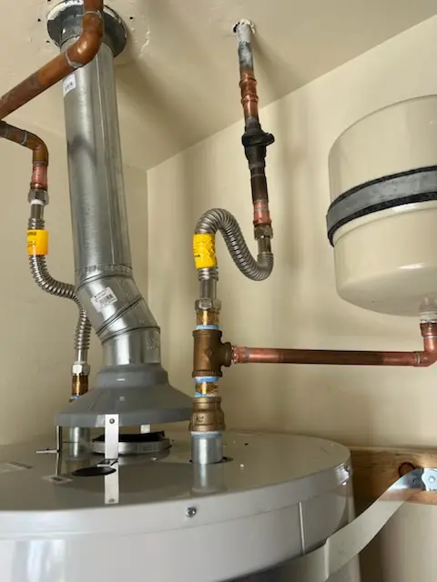 Water heater installation and plumbing repair in Ayres